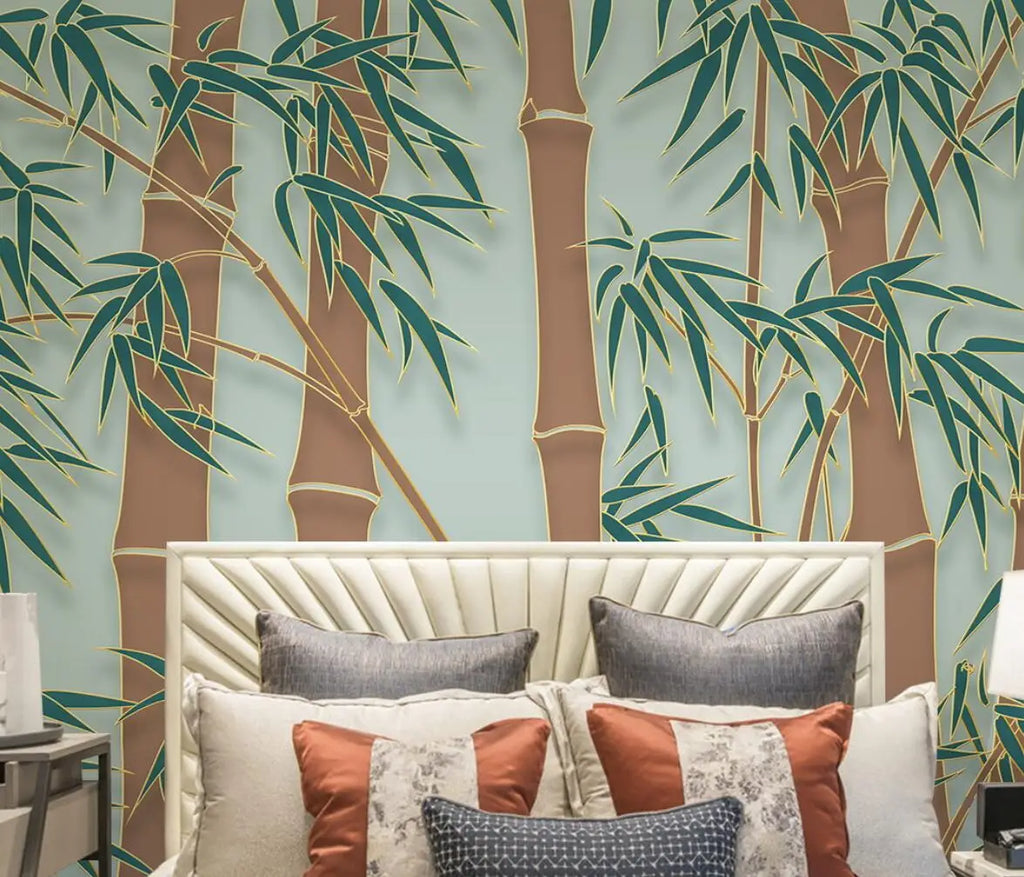 beibehang custom Ink bamboo flowers and birds Murals Modern wallpapers for Living Room Bedroom mural Wall Papers Home Decor