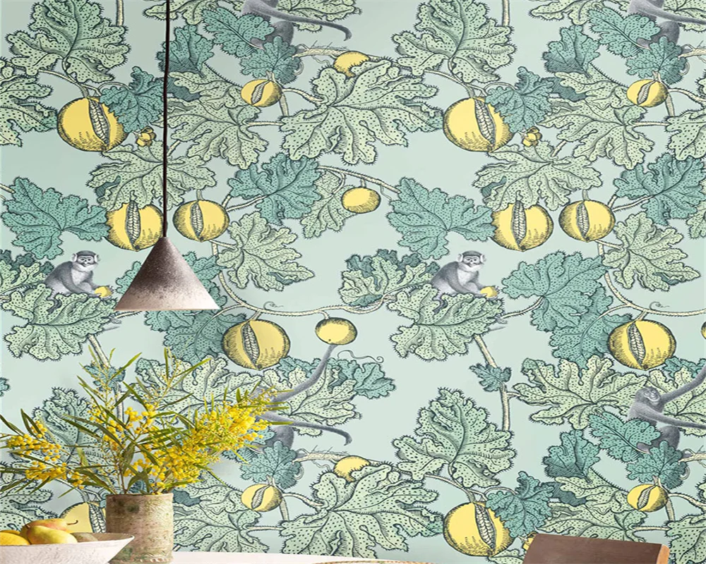 beibehang Customized Modern American TV Monkey Bedroom Children's Eco-friendly Stereo Wallpaper papel de parede papier peint