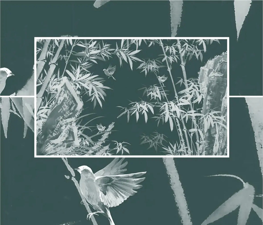 beibehang custom Ink bamboo flowers and birds Murals Modern wallpapers for Living Room Bedroom mural Wall Papers Home Decor