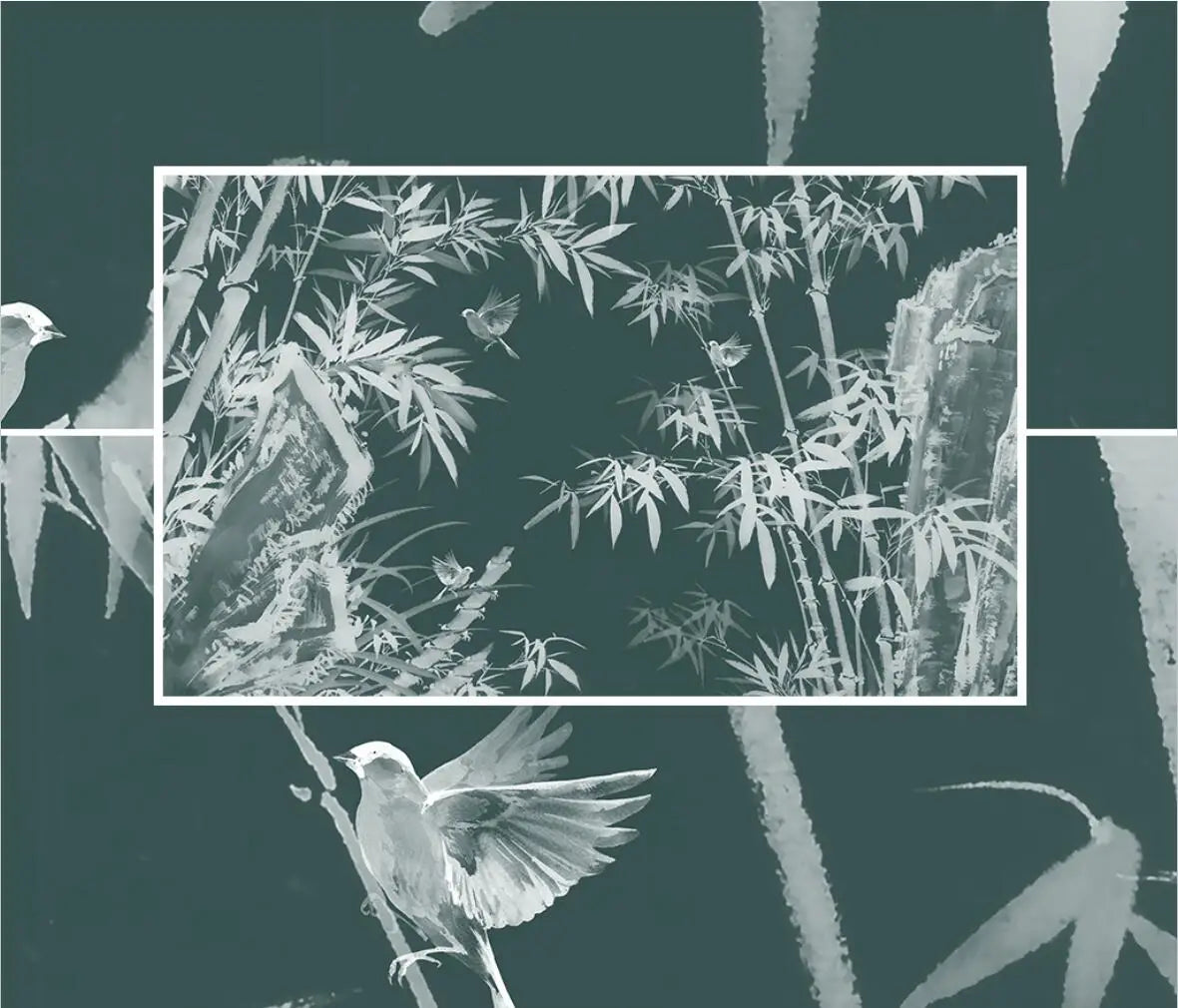 beibehang custom Ink bamboo flowers and birds Murals Modern wallpapers for Living Room Bedroom mural Wall Papers Home Decor