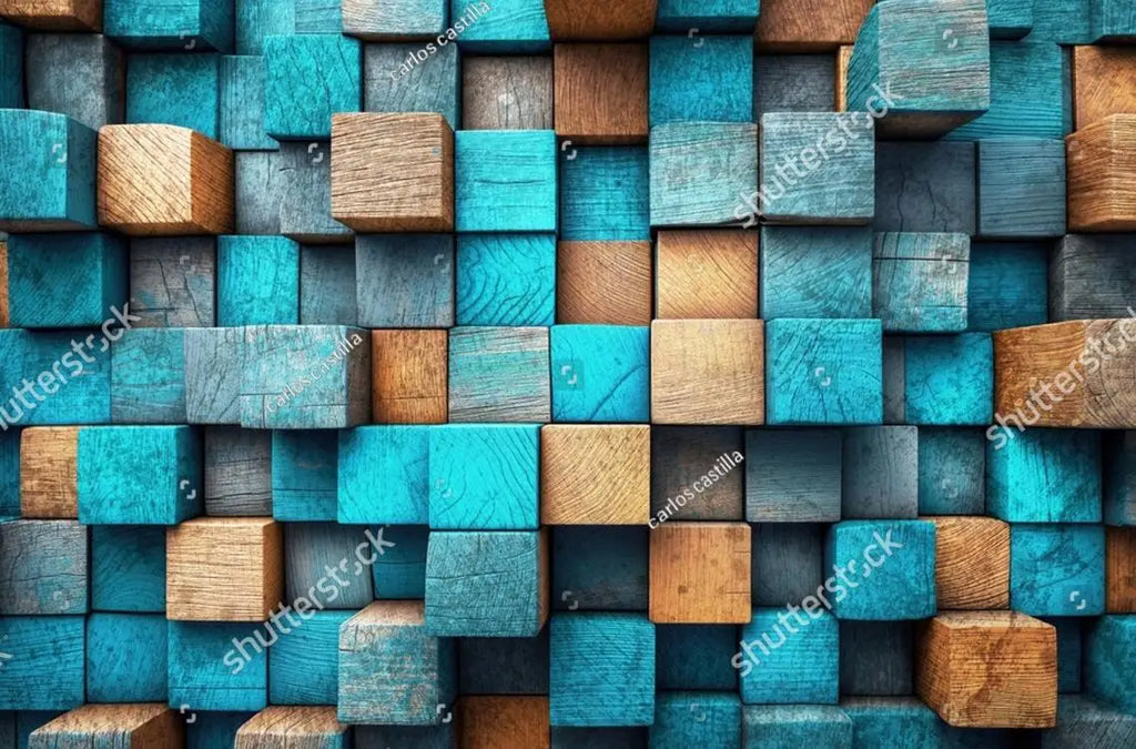 beibehang Customize the latest bedroom and living room decor with three-dimensional abstract geometric background wallpaper