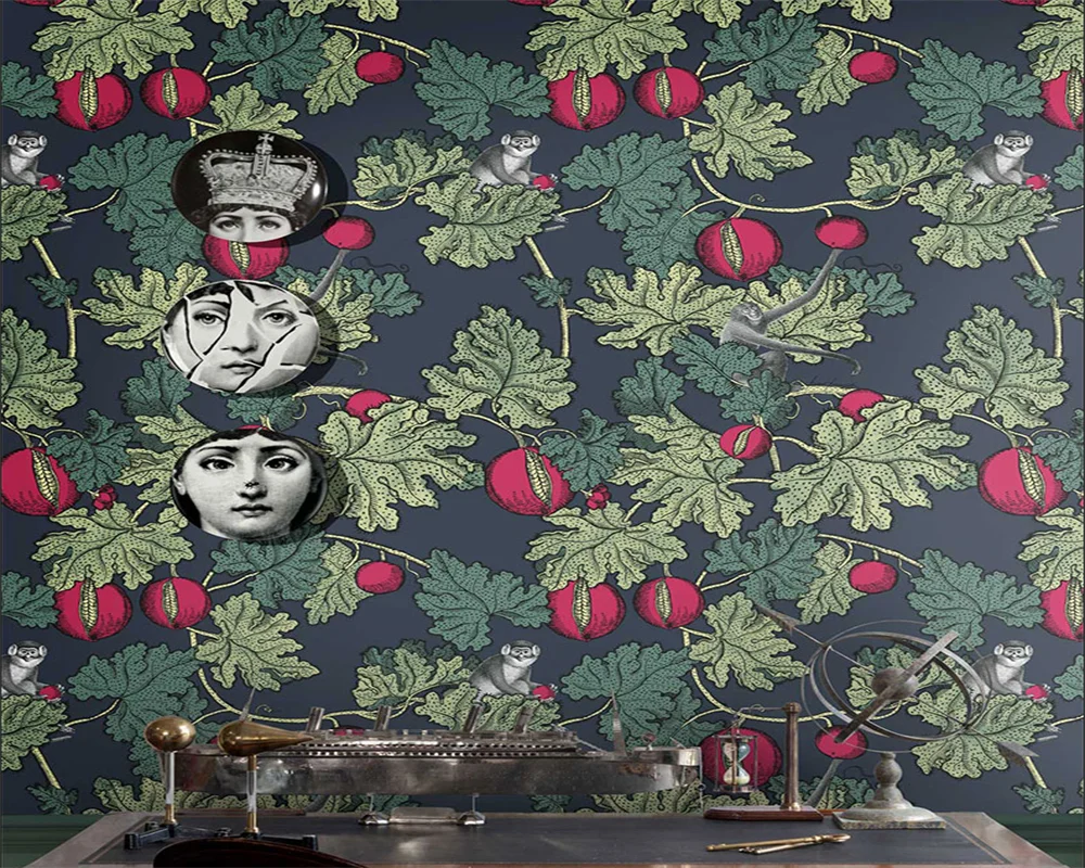 beibehang Customized Modern American TV Monkey Bedroom Children's Eco-friendly Stereo Wallpaper papel de parede papier peint